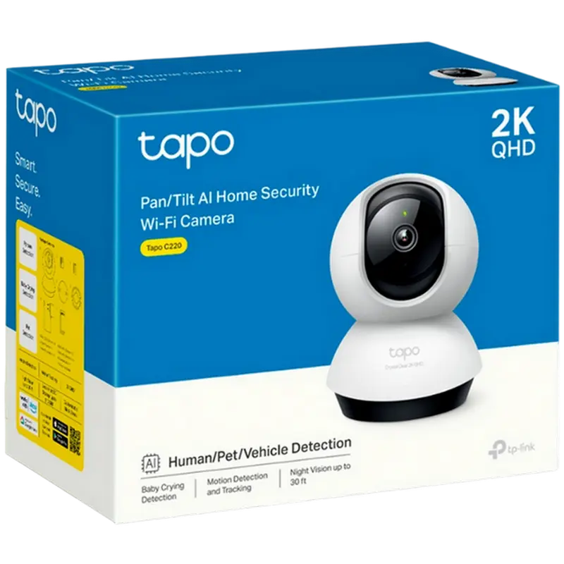 Camera de supraveghere TP-LINK TAPO C220, Alb