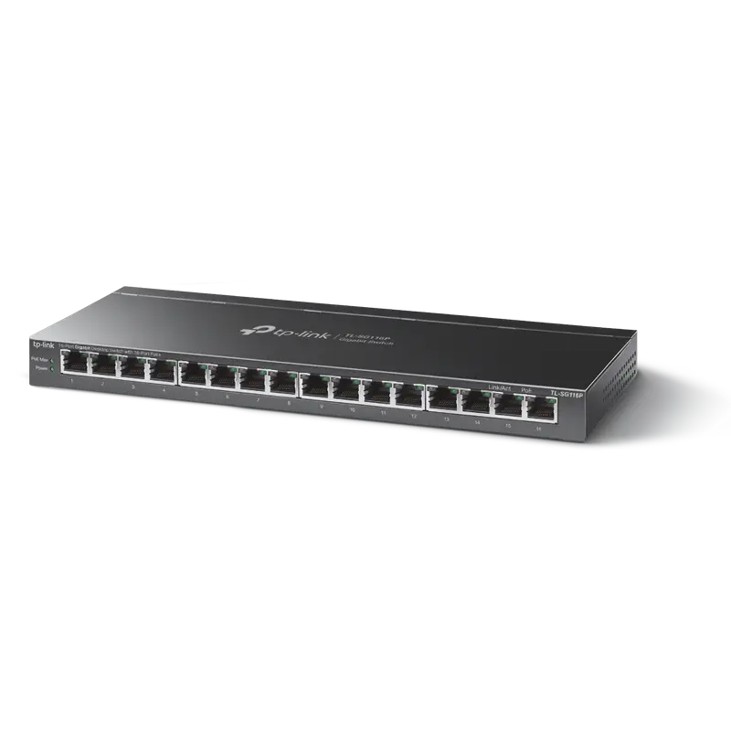 Comutator PoE TP-LINK TL-SG116P, IEEE 802.3af/at