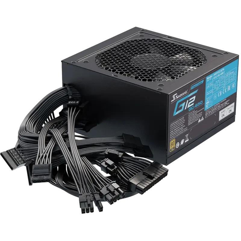 Блок питания для компьютеров Seasonic G12 GC-650 , 650Вт, ATX, Полумодульный