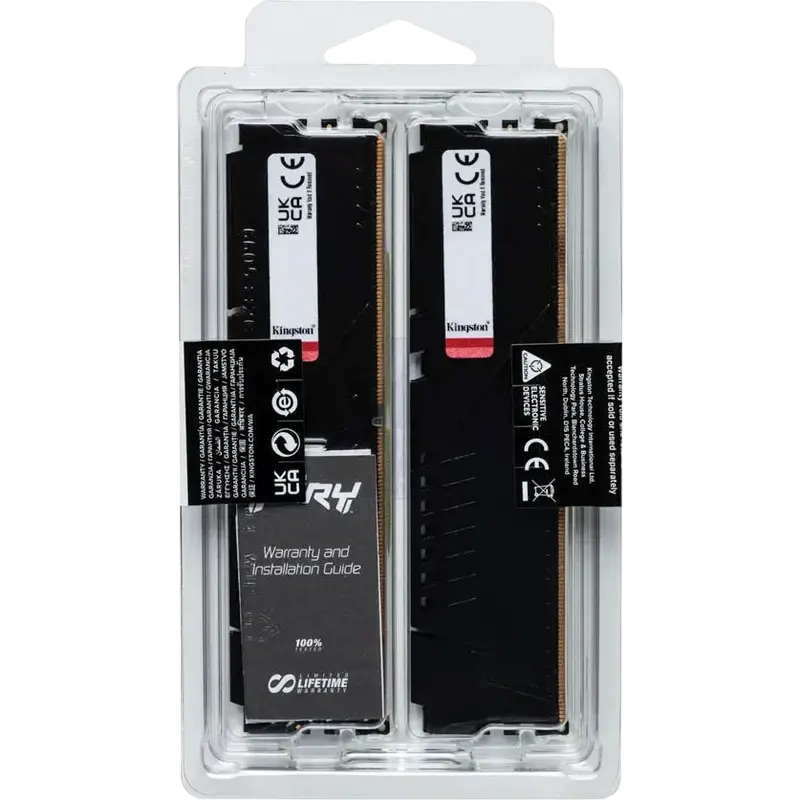 Оперативная память Kingston FURY Beast, DDR5 SDRAM, 6400 МГц, 32 ГБ, KF564C32BBEK2-32