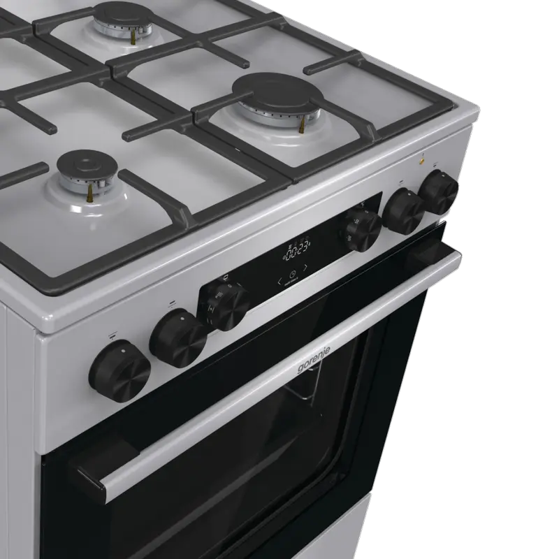 Aragaz Mixt Gorenje GK6C4XF, Oțel inoxidabil