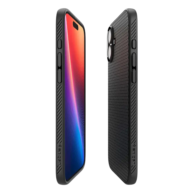 Husa Spigen iPhone 16 Liquid Air, Negru mat