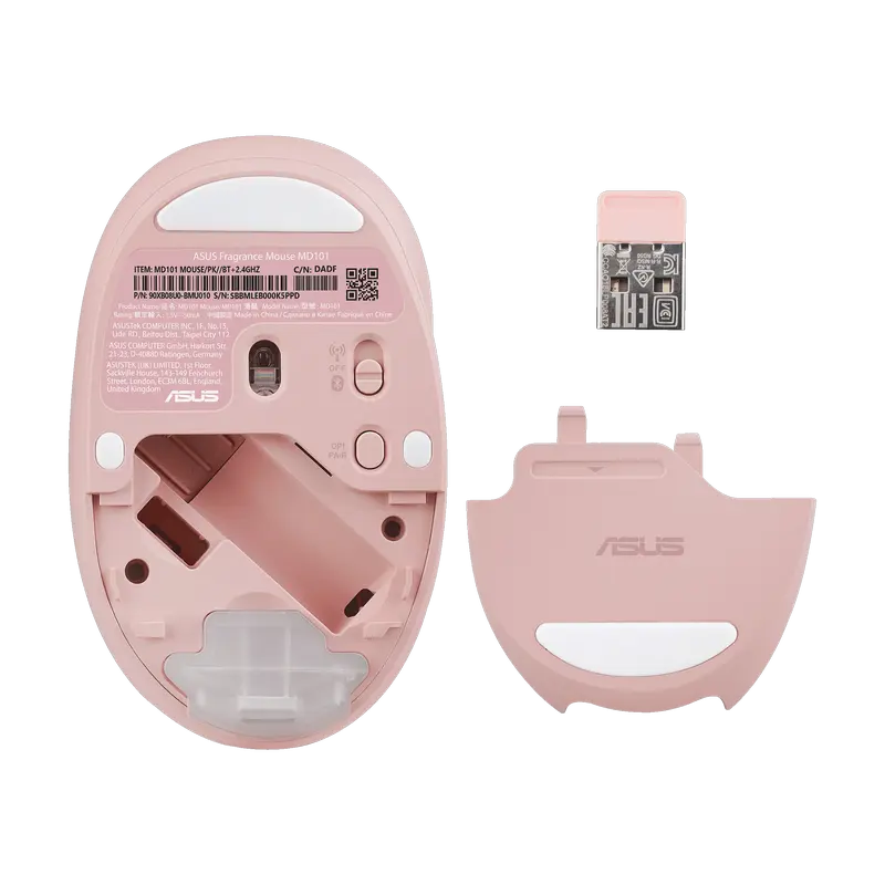 Mouse Wireless ASUS Fragrance MD101, Roz