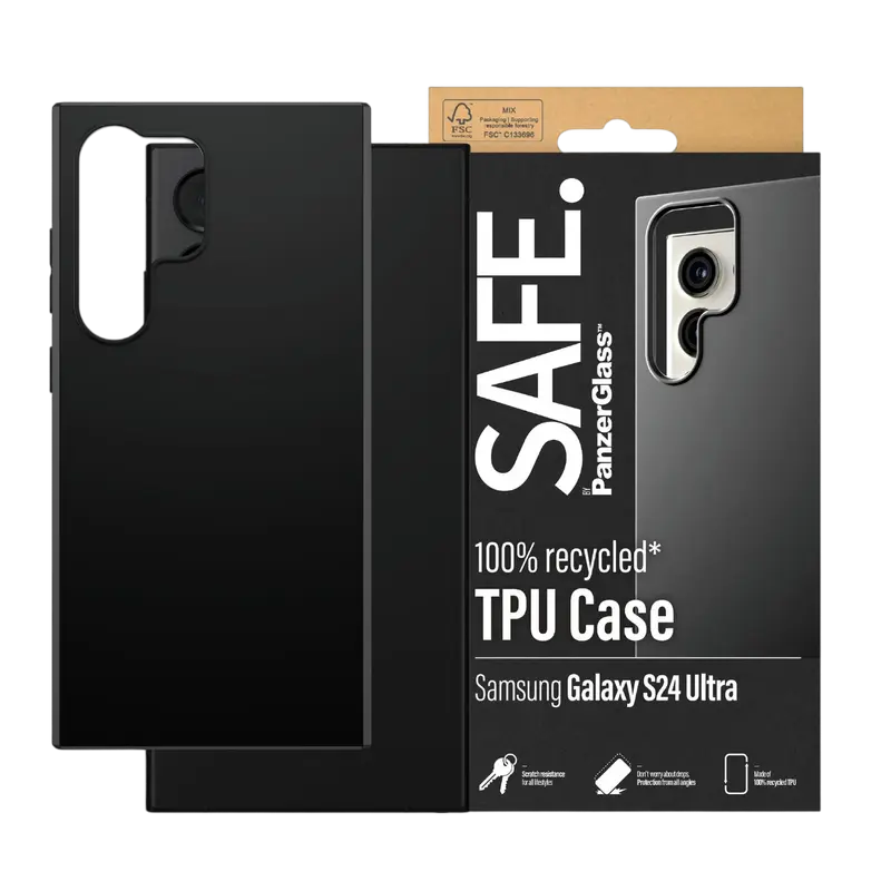 Чехол PanzerGlass SAFE для Samsung Galaxy S24 Ultra, Чёрный