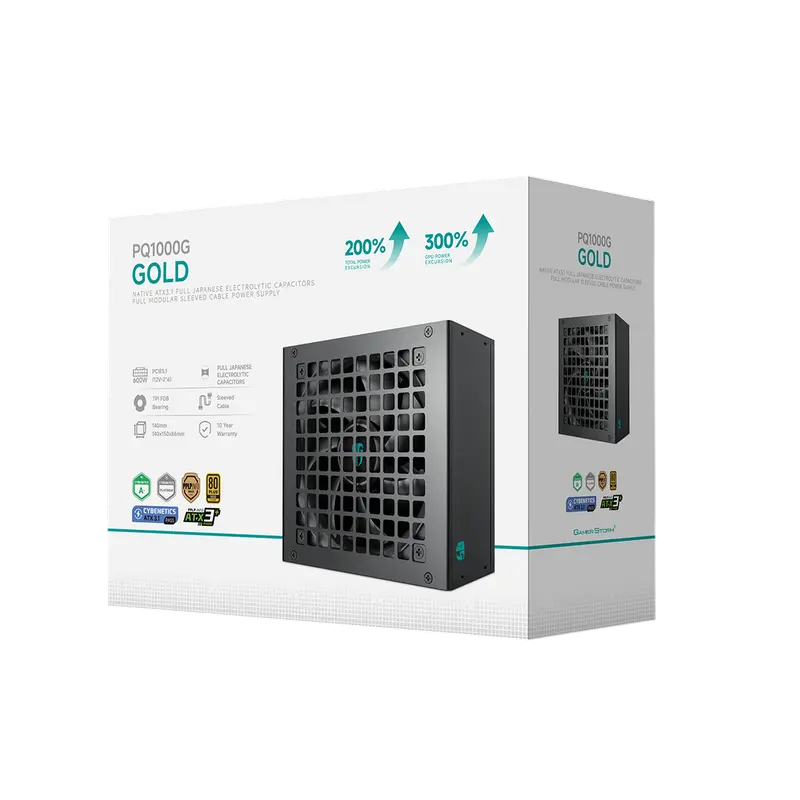 Sursă Alimentare PC Deepcool GamerStorm PQ1000G, 1000W, ATX, Complet modular