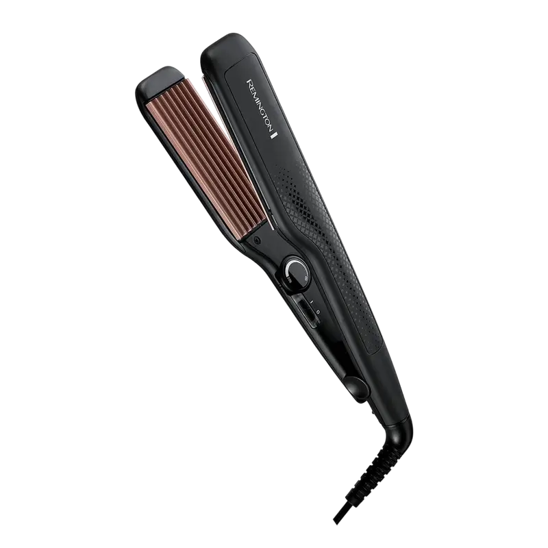 Placă de îndreptat părul Remington Ceramic Crimp S3580, Negru