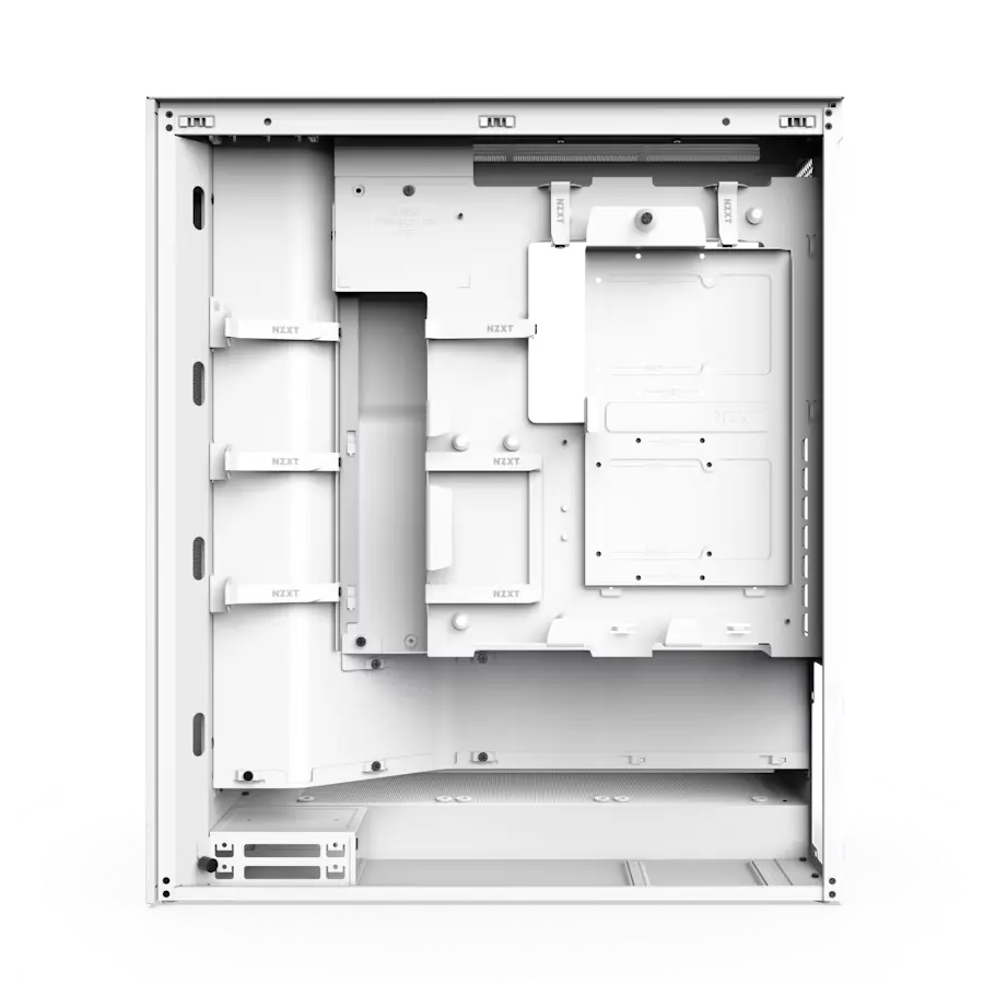 Carcasă PC NZXT H7 Flow RGB, Midi-Tower, Fără PSU, Alb