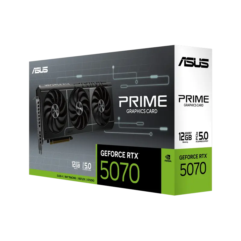 Placă Video ASUS PRIME-RTX5070-12G, 12GB GDDR7 192bit