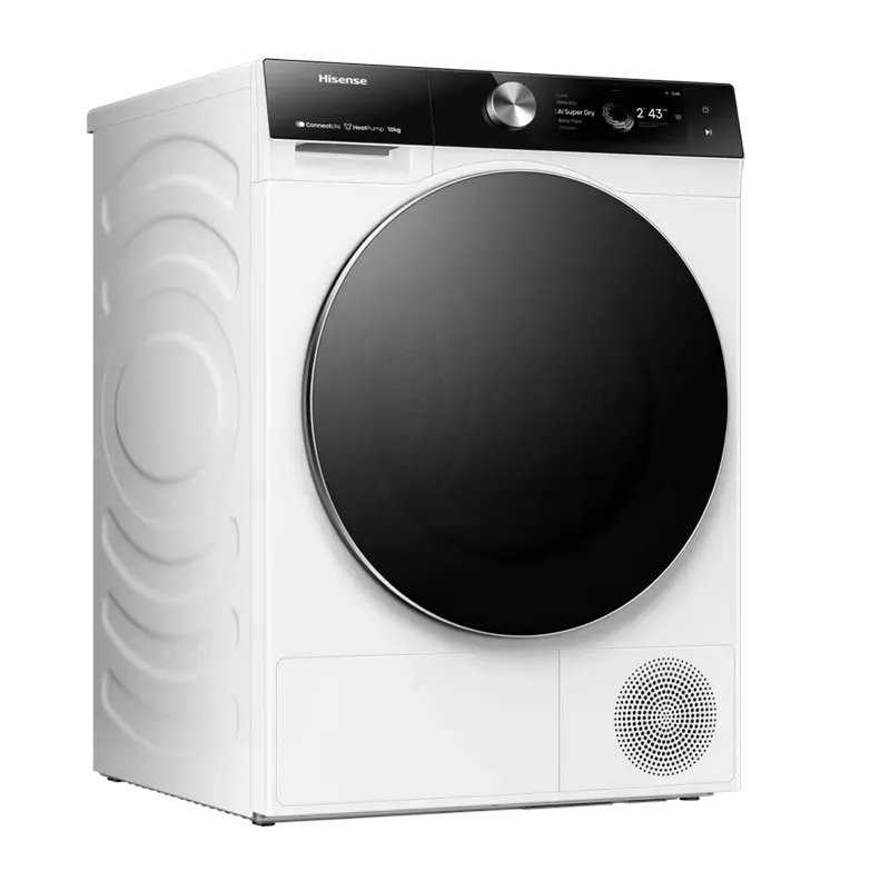 Uscător de rufe Hisense DH7S107BW, 10kg, Alb