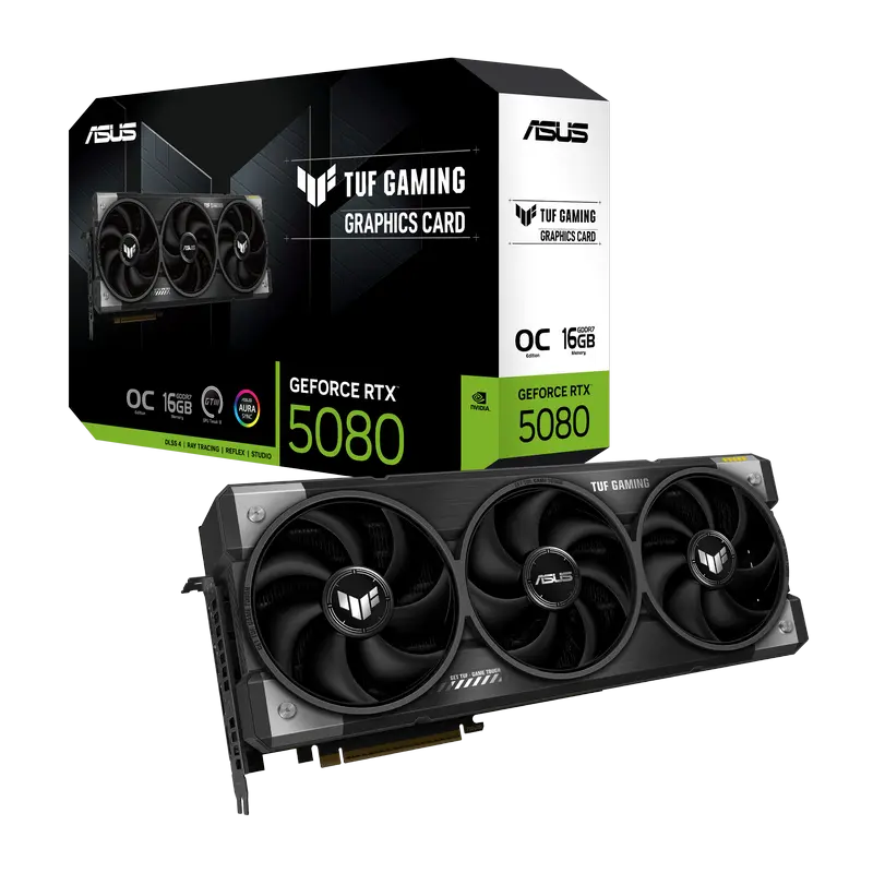 Placă Video ASUS TUF Gaming RTX5080, 16GB GDDR7 256bit