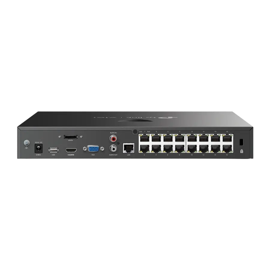 Înregistrator video TP-LINK VIGI NVR2016H-16MP, Negru