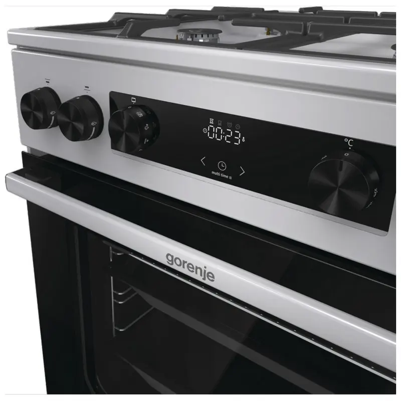 Aragaz Mixt Gorenje GK6C4XF, Oțel inoxidabil