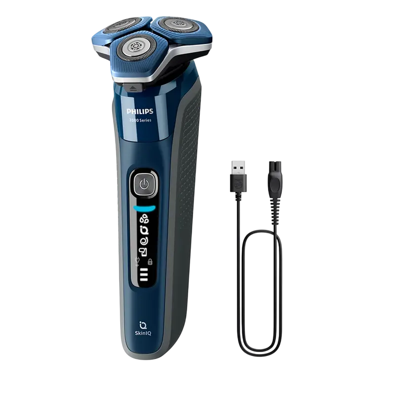 Razor electric pentru bărbați Philips S7885/50, Albastru