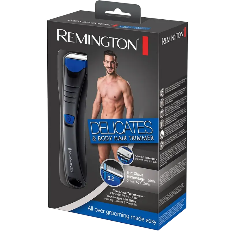 Tocator pentru bărbați Remington BHT250, Negru | Albastru