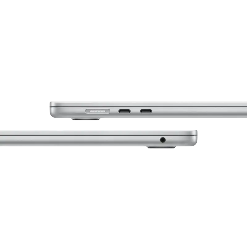 Laptop Apple MacBook Air A3241 de 15,3", Argintiu, M4 cu procesor și grafică cu 10 nuclee, 24GB/512GB, macOS Sequoia