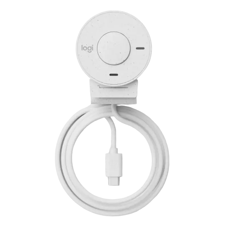 Cameră Web Logitech BRIO 300, Full-HD 1080P, Alb