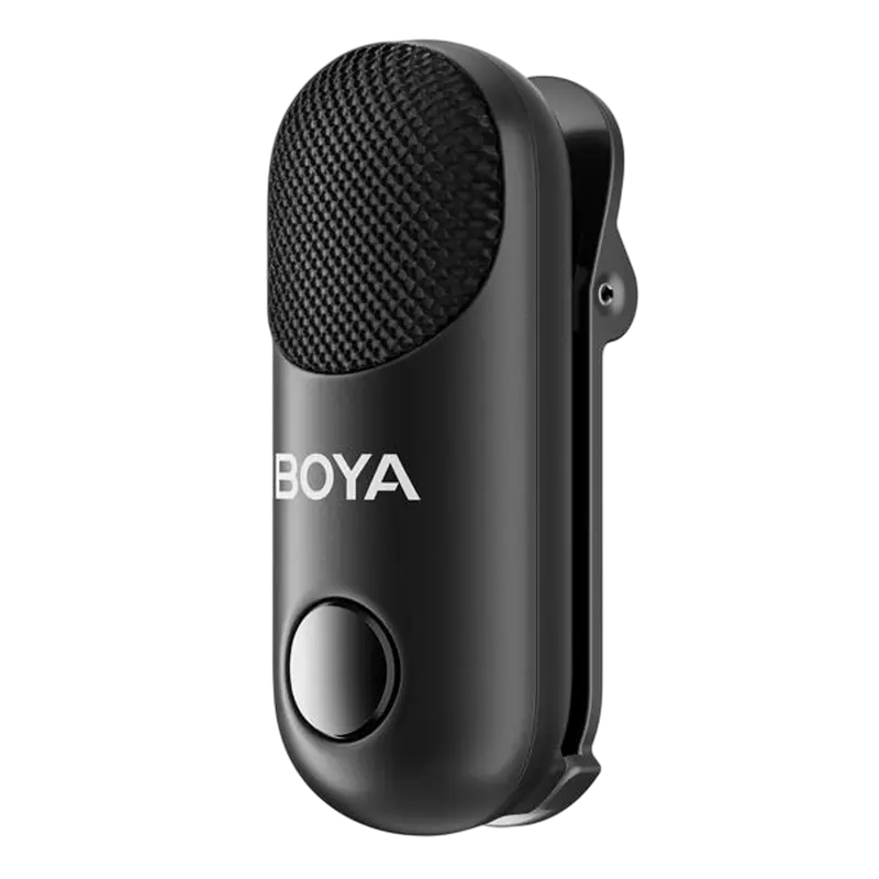 Microfon portabil pentru înregistrare vocală Boya Magic, Fără fir, Negru