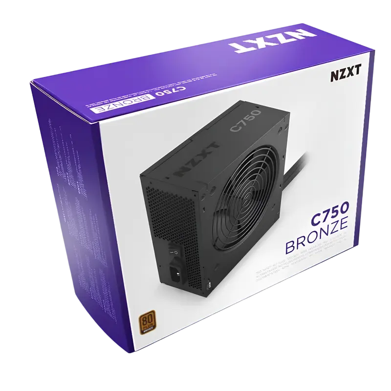 Sursă Alimentare PC NZXT C750 Bronze, 750W, ATX, Nemodular