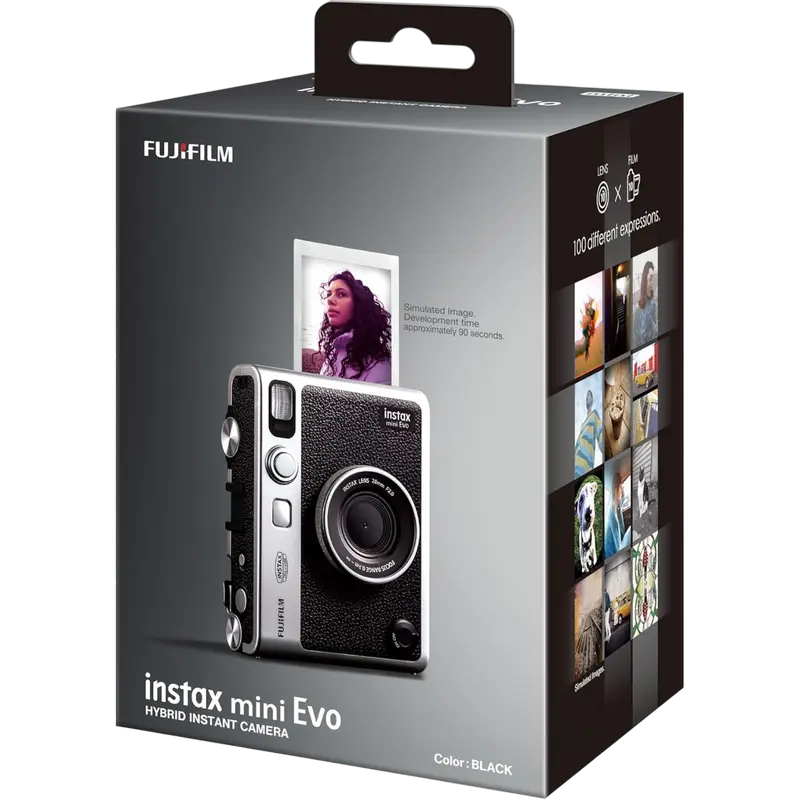 Cameră Foto instax Mini Evo USB Type-C, Negru