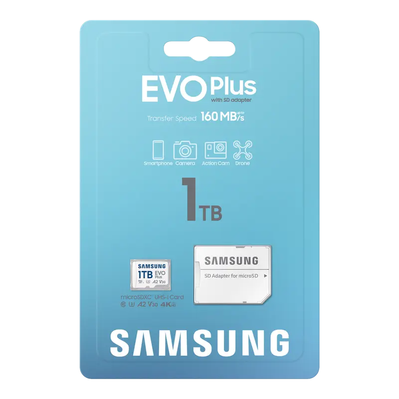 Card de Memorie Samsung EVO Plus MicroSDXC, 1024GB (MB-MC1T0SA/EU)