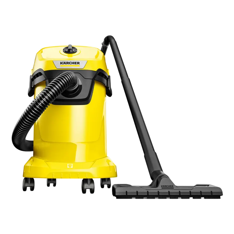 Aspirator Karcher WD 3 V-17/4/20 + Duza de podea DN 35, Galben