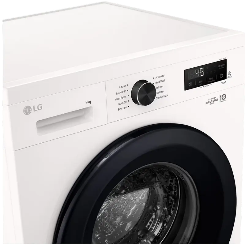 Mașină de spălat LG F4X1009NWK, 9kg, Alb