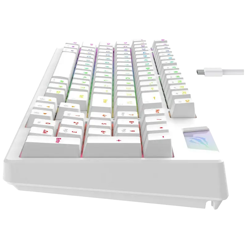 Tastatură Havit KB885L, Cu fir, Alb