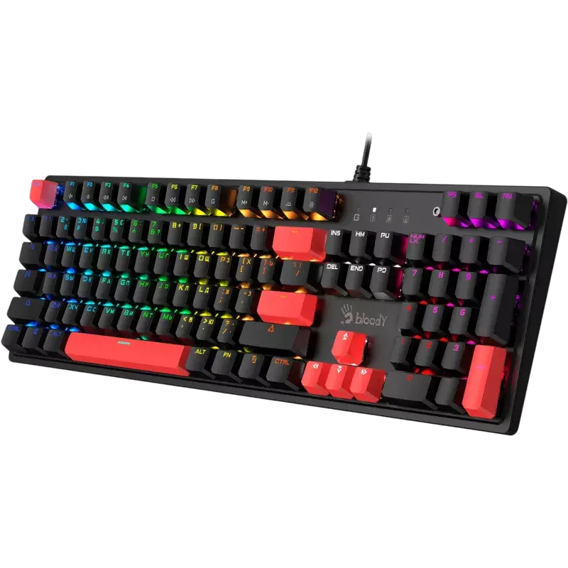 Tastatură Bloody S520N, Cu fir, Fire Black