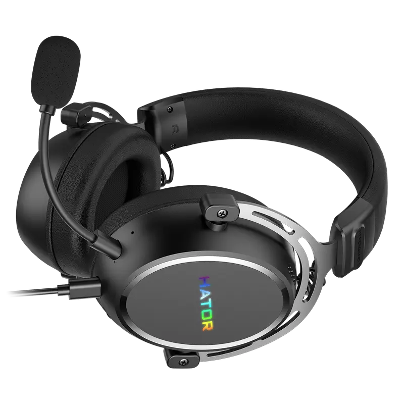 Stand pentru căști gaming HATOR Hypergang 3 USB, USB, Alb