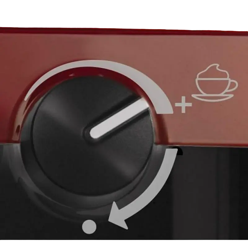 Cafetiera manuala Breville Prima Latte VCF046X-DIM, 1050W, Roșu