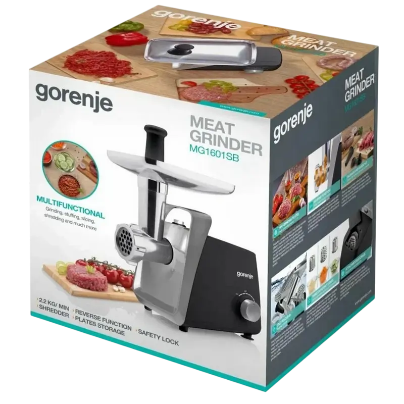 Mașină de tocat carne Gorenje MG1601SB, Negru