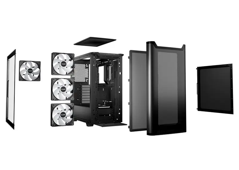 Компьютерный корпус be quiet! Pure Base 501 LX, Midi-Tower, Без блока питания, Чёрный