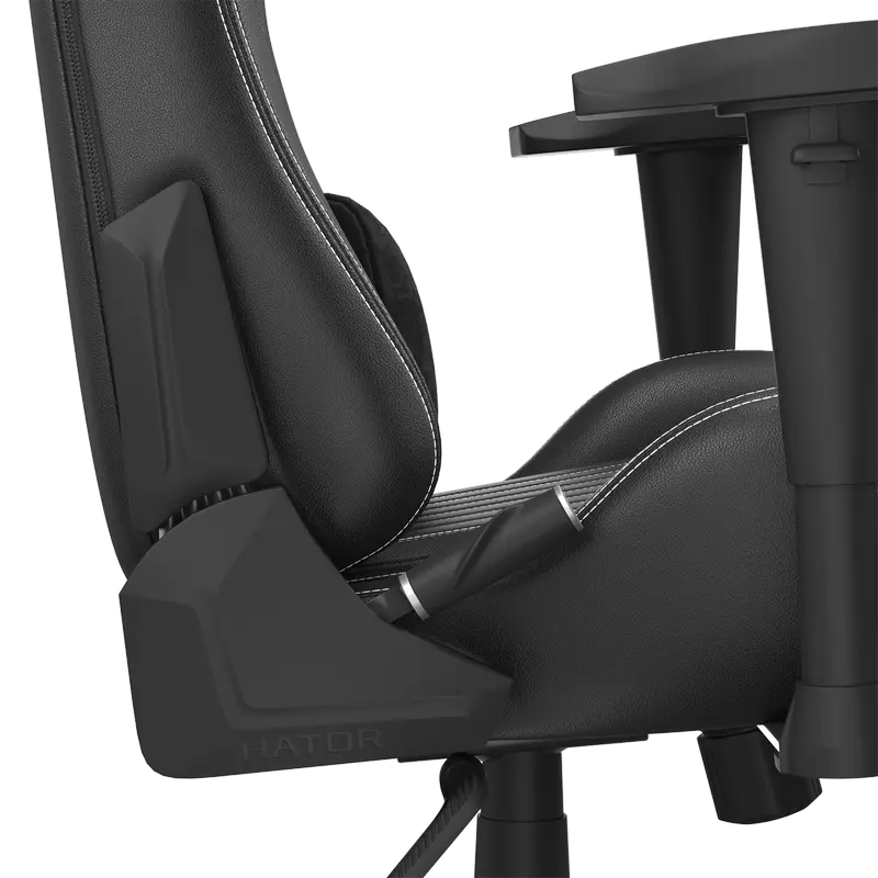 Scaun Gaming HATOR Sport Light 2, PU Piele, Negru | Alb