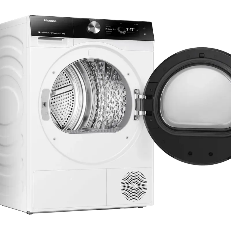 Uscător de rufe Hisense DH7S107BW, 10kg, Alb