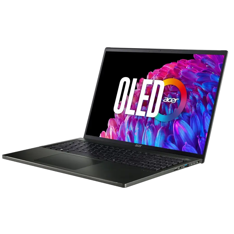 Laptop 16" Acer Swift Edge 16 OLED SFE16-44, Olivine Black, AMD Ryzen 7 8840U, 16GB/1024GB, Windows 11 Home