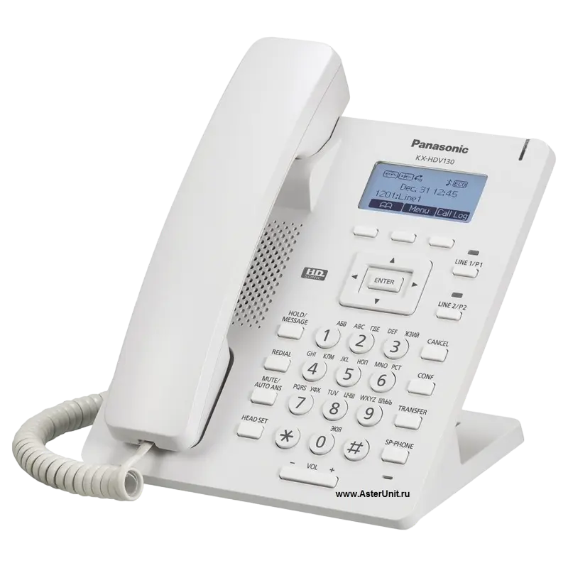Telefon IP Panasonic KX-HDV130, Alb