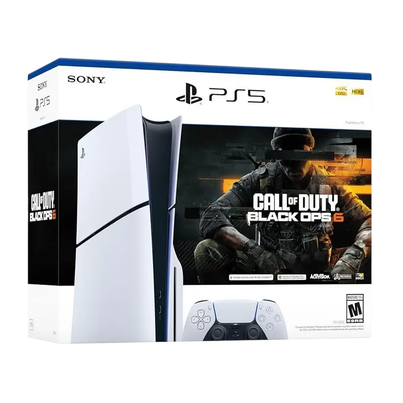 Consolă de jocuri SONY PlayStation 5 Slim Disc Edition + Call of Duty Black Ops 6, Alb
