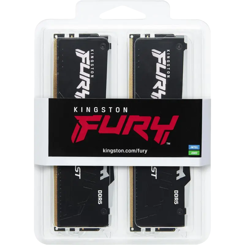 Memorie RAM Kingston FURY Beast RGB, DDR5 SDRAM, 5200 MHz, 32 GB, KF552C36BBEAK2-32