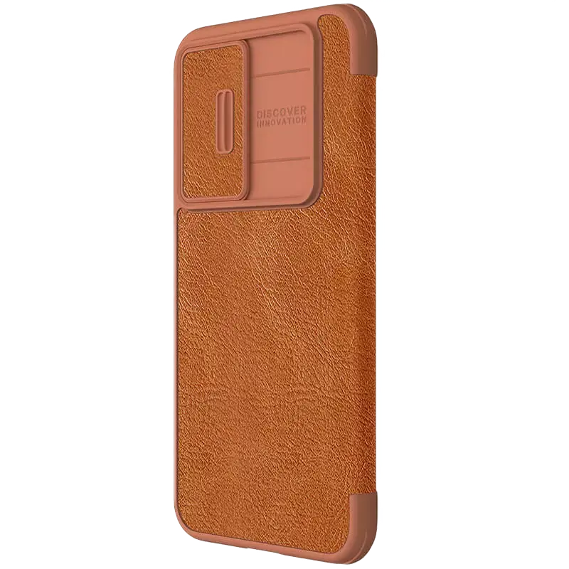 Husă tip carte Nillkin Samsung Galaxy S23 FE Qin Pro, Cafeniu