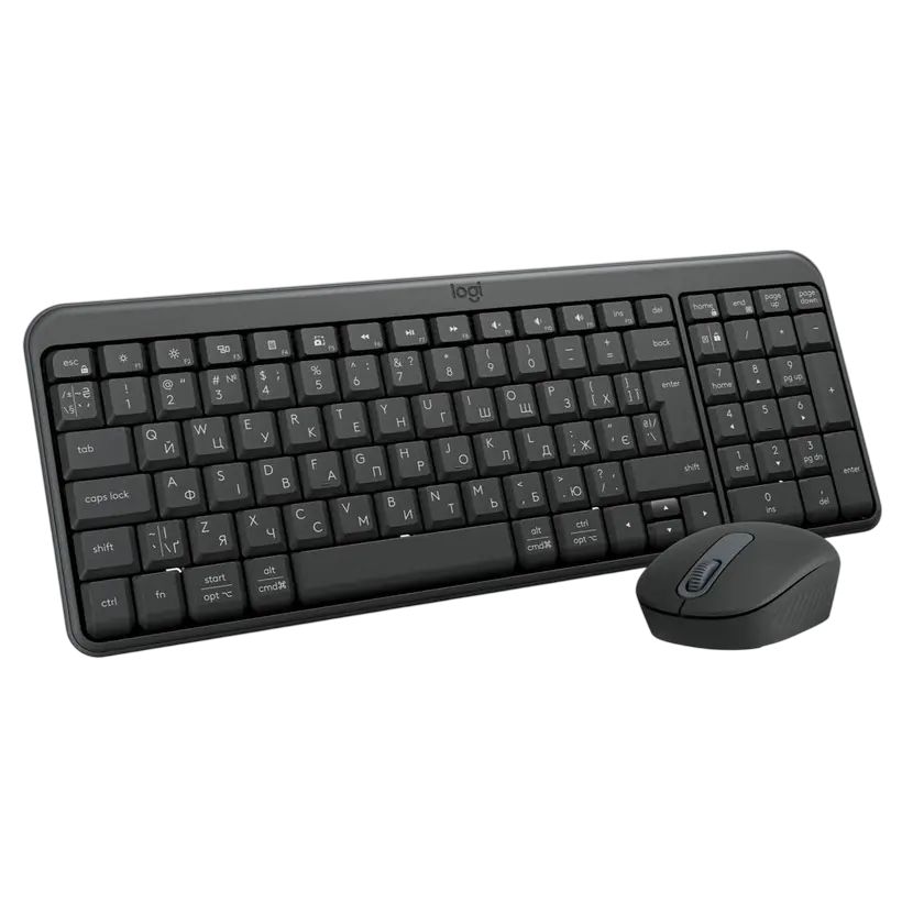 Set Tastatură + Mouse Logitech MK250, Fără fir, Negru
