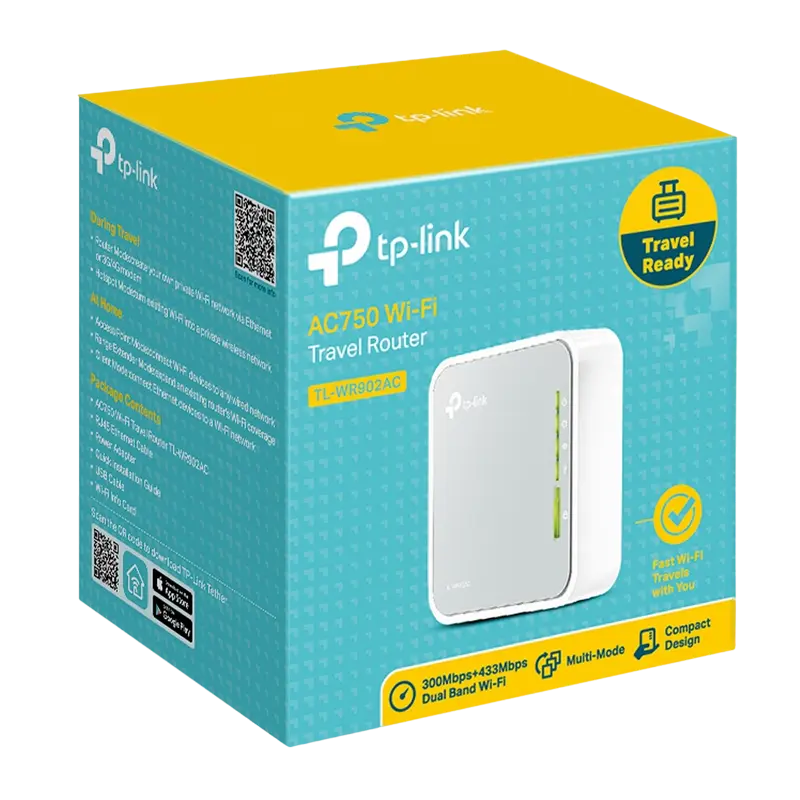 Router fără fir TP-LINK TL-WR902AC, Alb