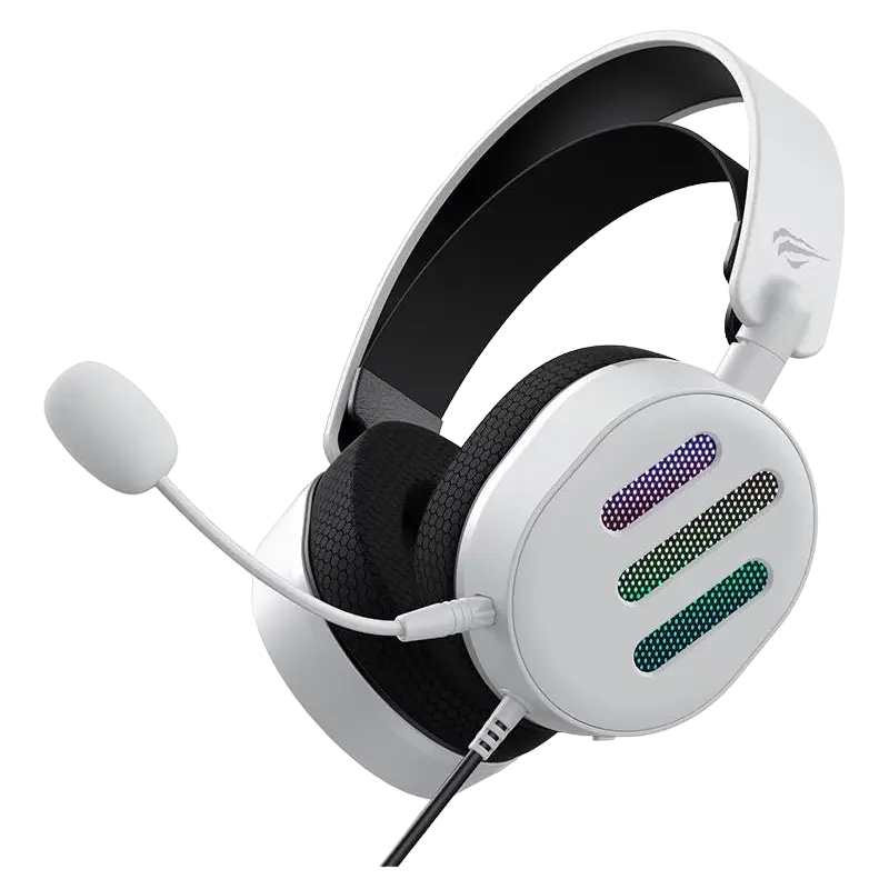 Căști gaming Havit H2038U, USB, Alb