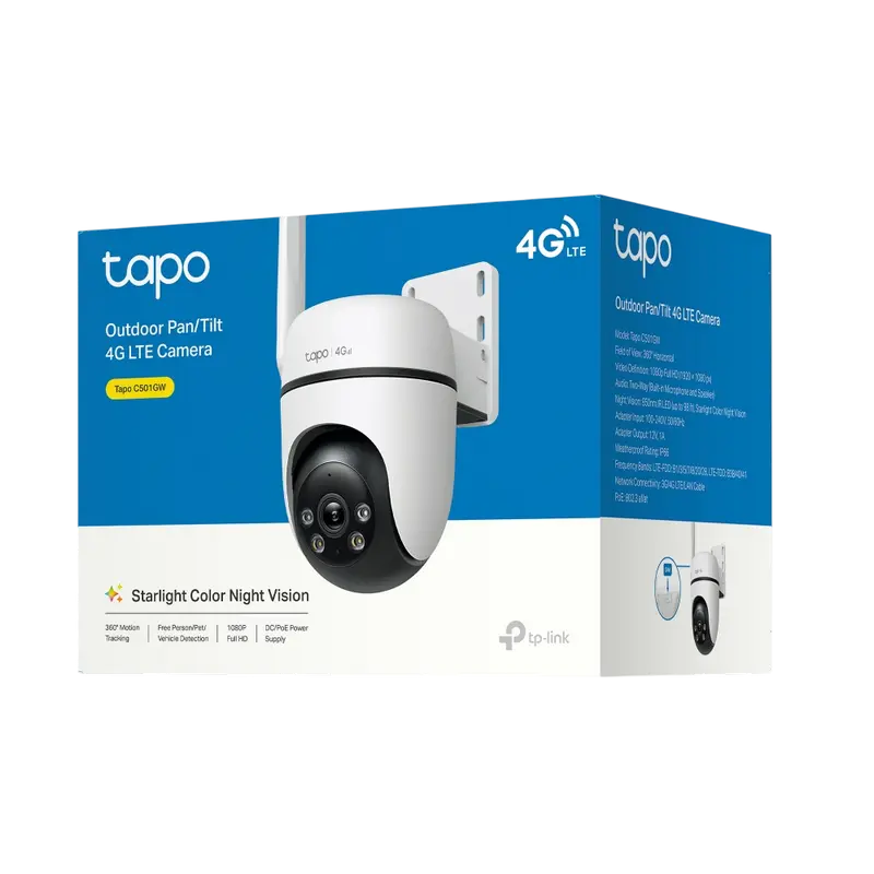 Camera de supraveghere Smart TP-LINK TAPO C501GW, Alb