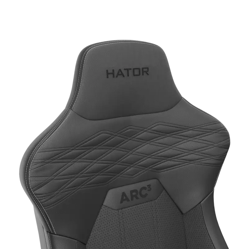 Игровое кресло HATOR Arc 3 XL, Искусственная кожа, Чёрный
