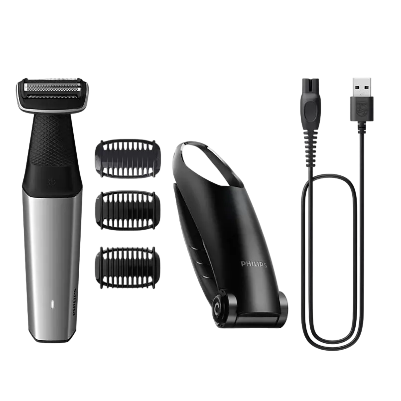 Trimmer pentru bărbați  Philips BG5021/15, Argintiu | Negru