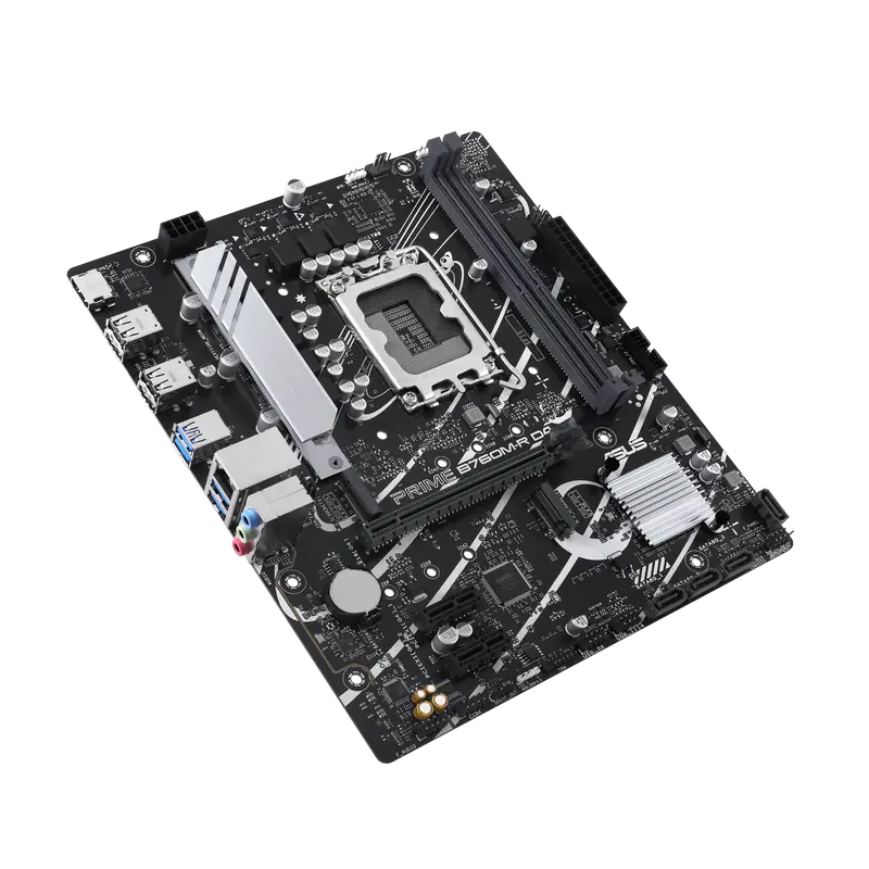 Placă de bază ASUS PRIME B760M-R D4, LGA1700, Intel B760, Micro-ATX