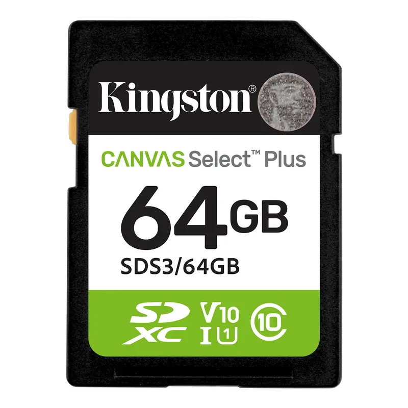 Купить  Карты памяти - Карта памяти Kingston Canvas Select Plus, 64Г..