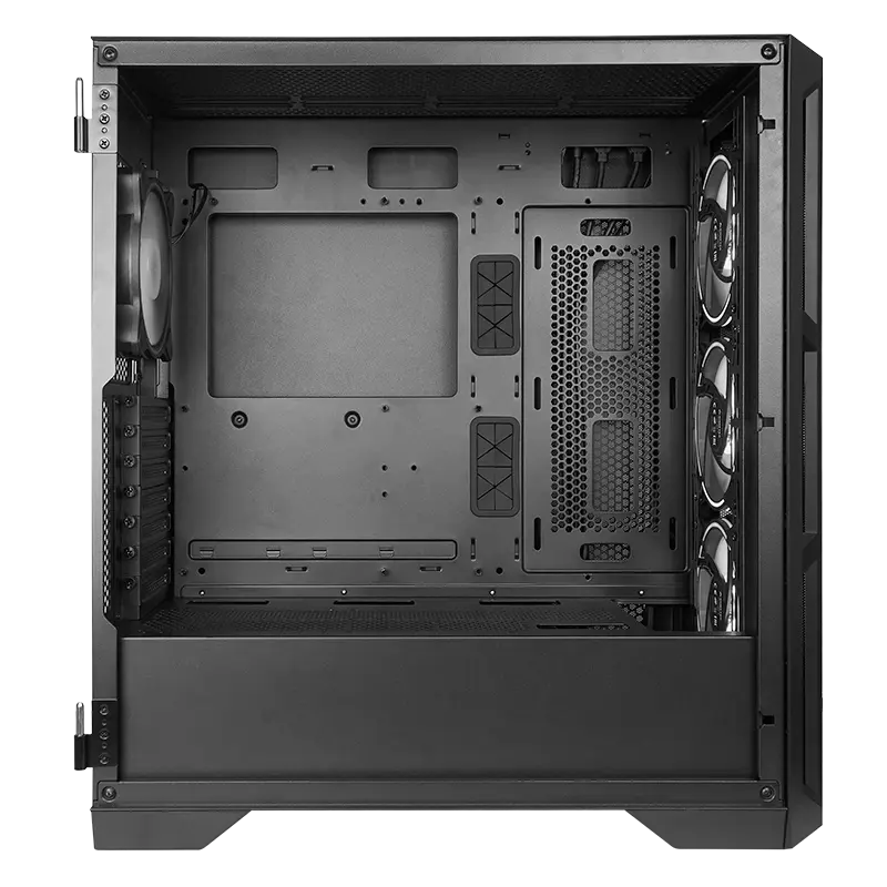 Компьютерный корпус Chieftec GA-01B-TG-OP, Midi-Tower, Без блока питания, Чёрный