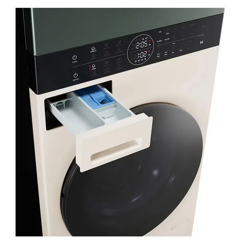 Mașină de spălat cu uscător LG WT1210EGF, 12kg, Verde | Bej