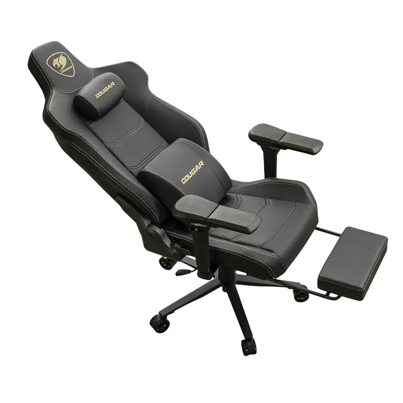 Игровое кресло Cougar Armor EVO M, Искусственная кожа, Черный | Золотистый